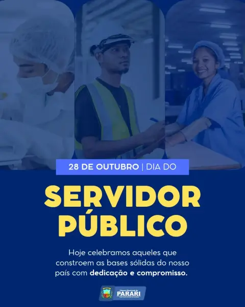 👏 28 de outubro | Dia do Servidor Público