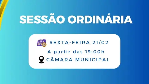 CONVITE - SESSÃO ORDINÁRIA DIA 21/02