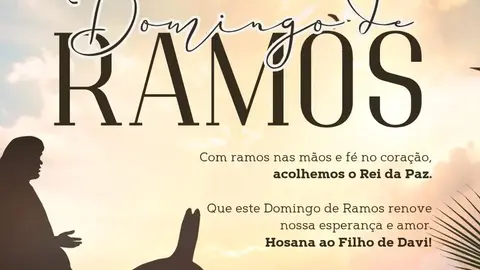 Domingo de Ramos: Prefeitura reforça valores de paz e esperança