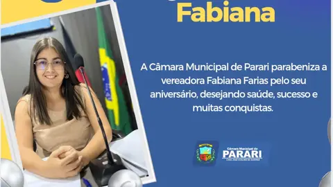 PARABÉNS FABIANA!