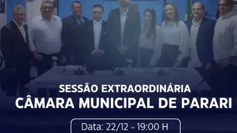SESSÃO EXTRAORDINÁRIA 22 DE DEZEMBRO