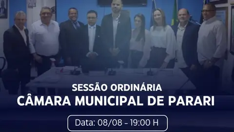 SESSÃO ORDINÁRIA 08/08
