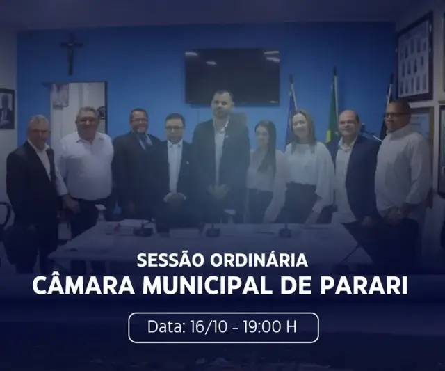 Câmara de Parari anuncia sessão com palestra sobre saúde da mulher