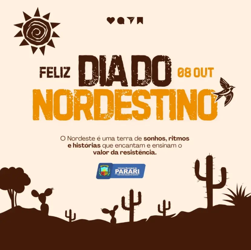 🌵 08 DE OUTUBRO | DIA DO NORDESTINO 💚