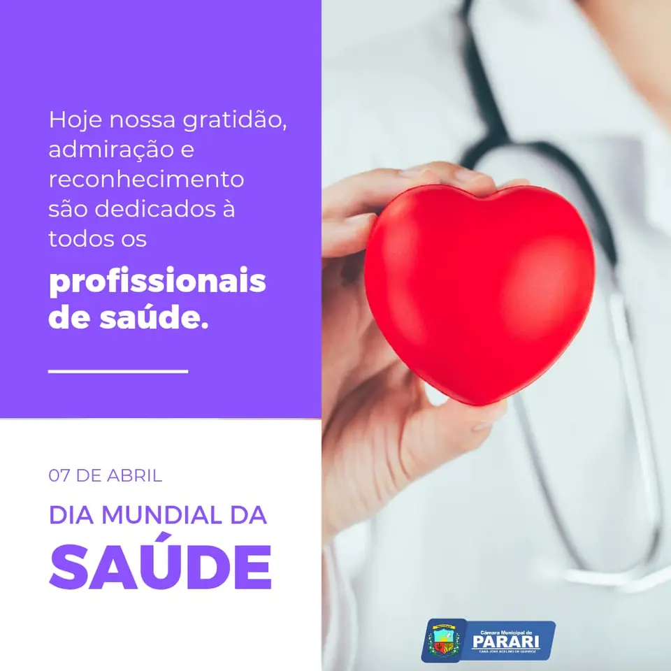 07 DE ABRIL - DIA MUNDIAL DA SAÚDE