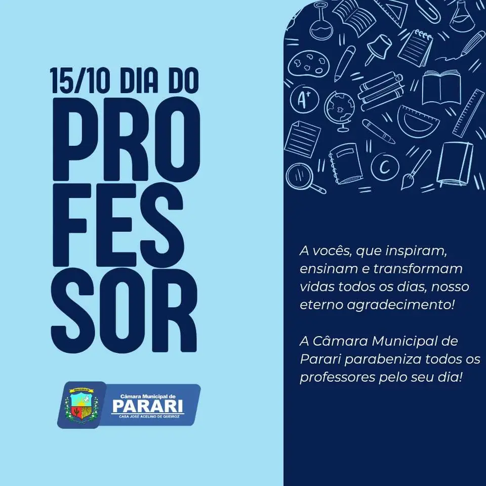 DIA DO PROFESSOR!