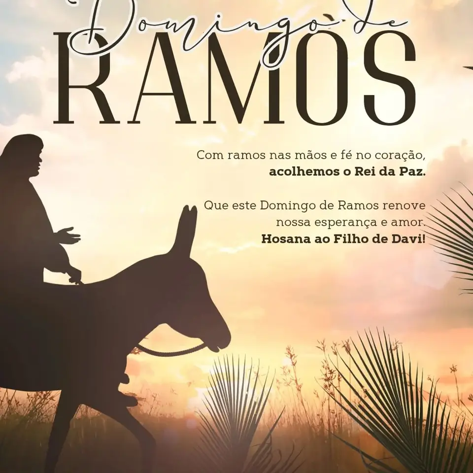 Domingo de Ramos: Prefeitura reforça valores de paz e esperança