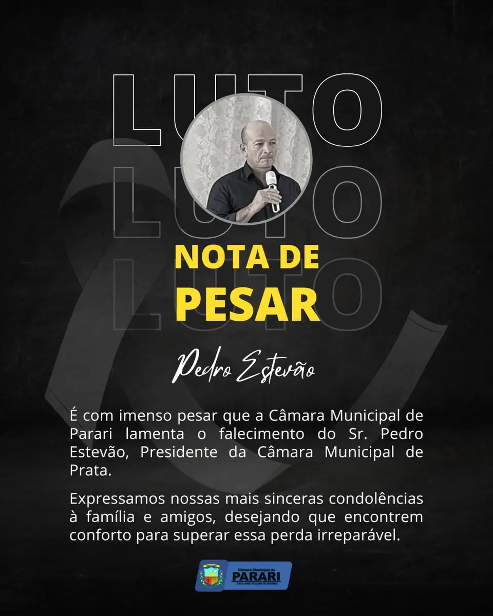 NOTA DE PESAR!