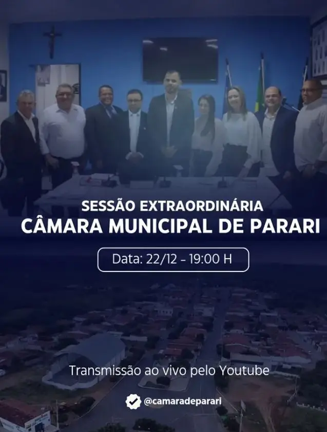 SESSÃO EXTRAORDINÁRIA 22 DE DEZEMBRO