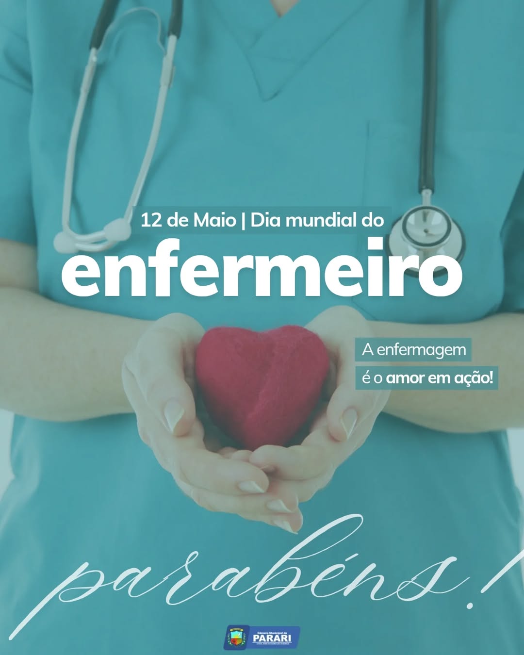 Hoje, 12 de maio de 2026, comemora-se o Dia Internacional da Enfermagem e do Enfermeiro...