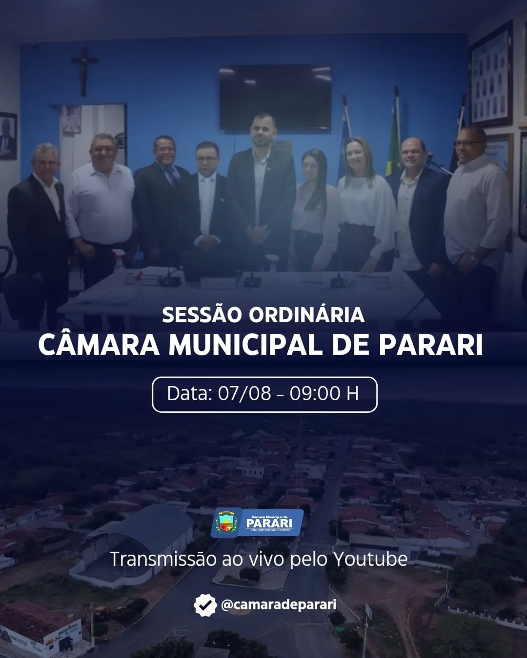 📢SESSÃO ORDINÁRIA | CÂMARA MUNICIPAL DE PARARI
