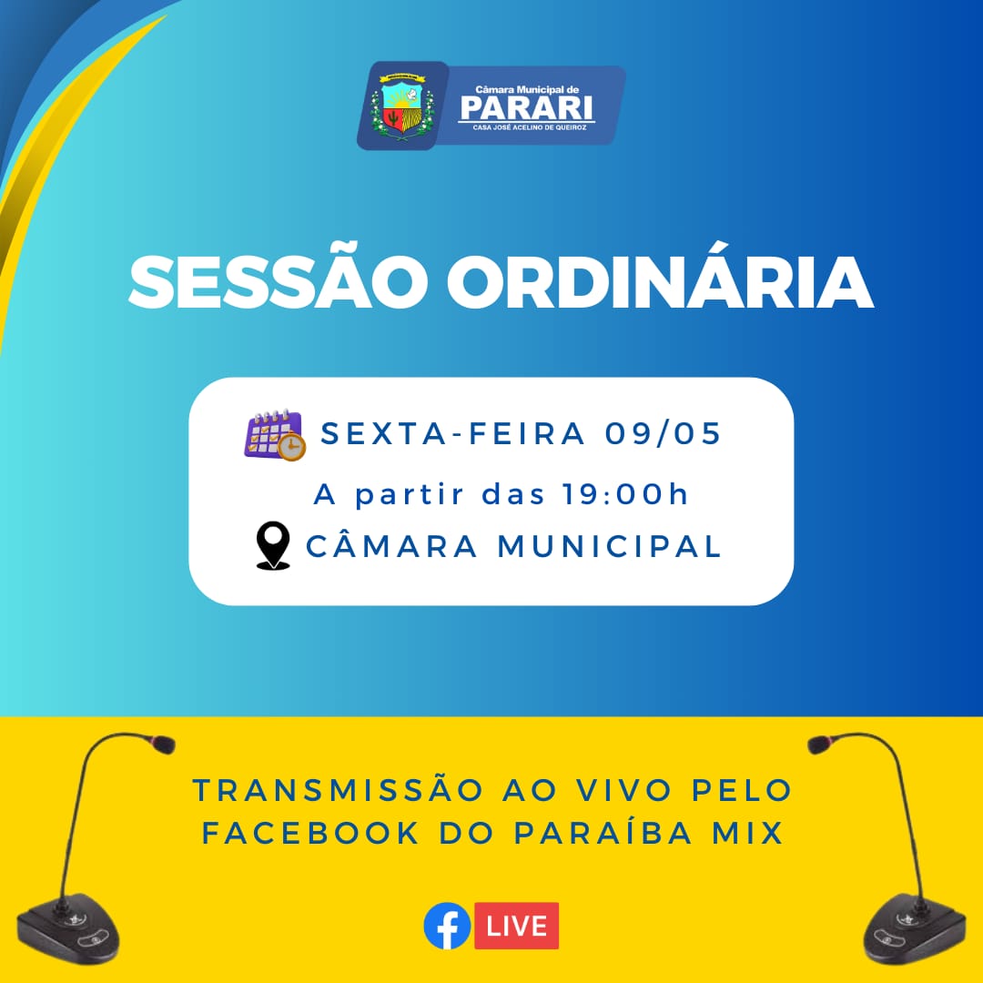 CONVITE À POPULAÇÃO DE PARARI!