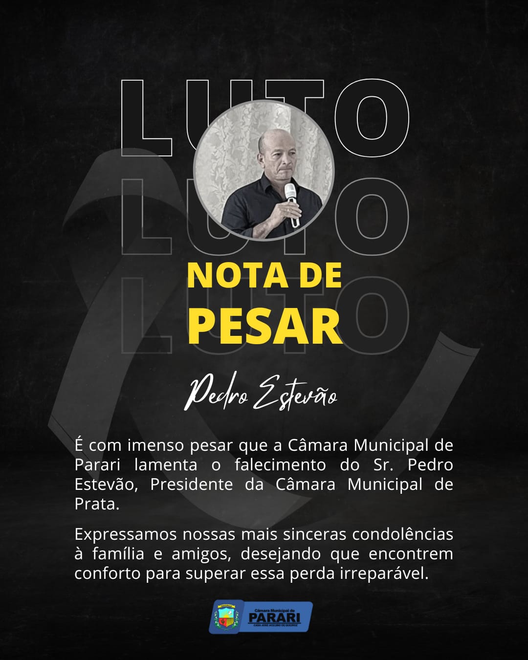 NOTA DE PESAR!