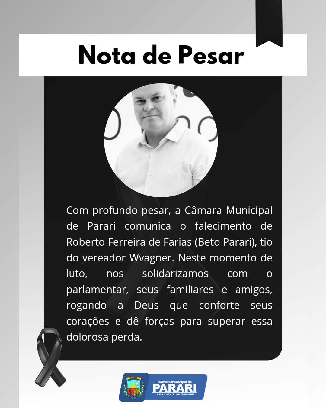 NOTA DE PESAR